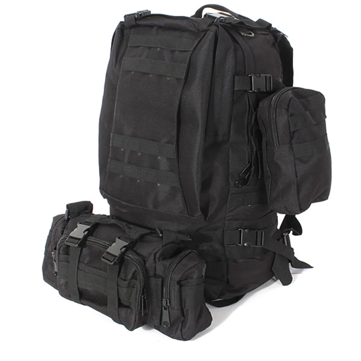 55L Military Tactical Army Backpack Rucksack Camping Hiking Trekking Bag