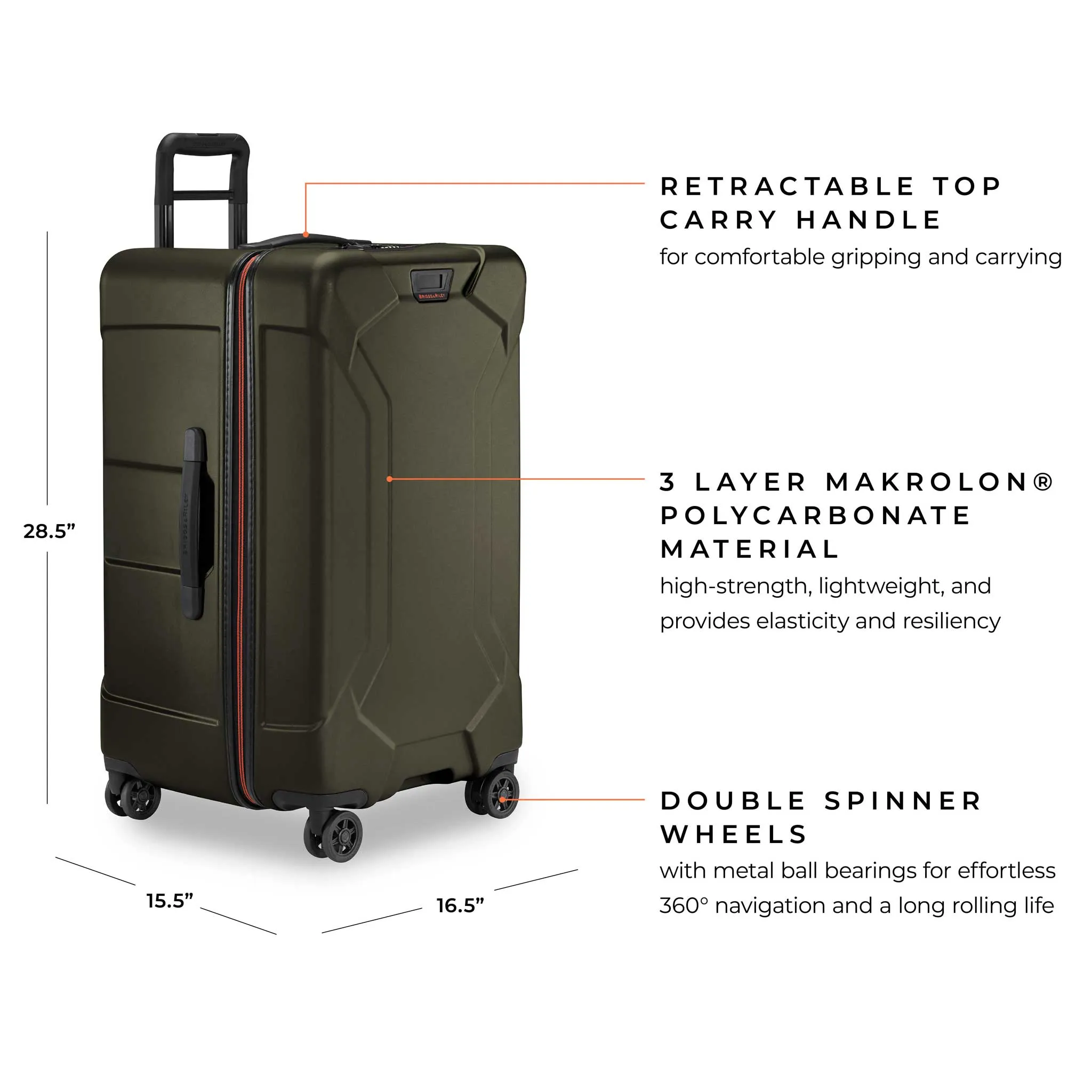 Briggs & Riley Torq Medium Hardside Trunk Spinner
