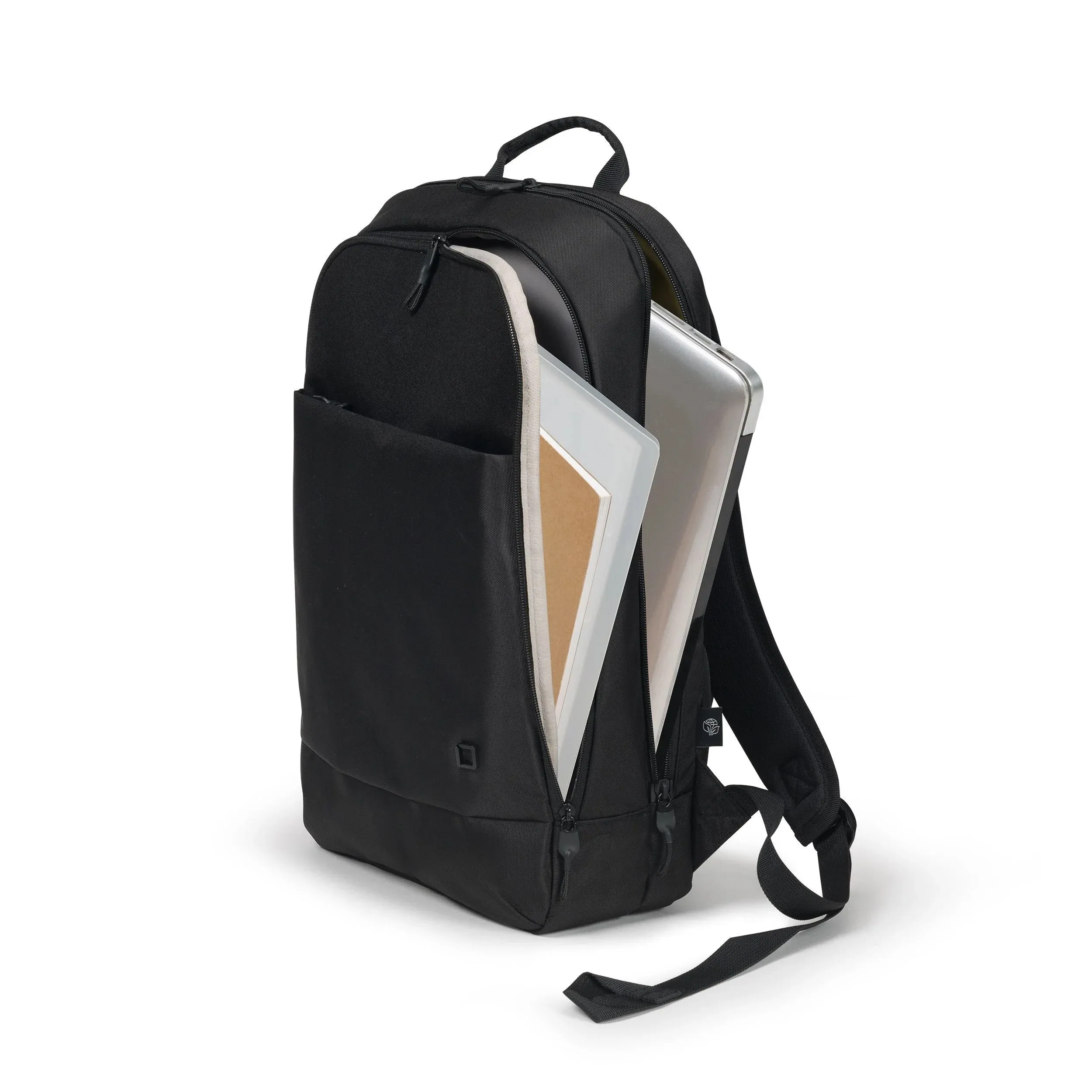 Dicota - (11L) Slim Eco Motion 14.1" Laptop Backpack for MacBook / Laptop / Notebook Travel Bag Recycled (D32015-RPET) - Black