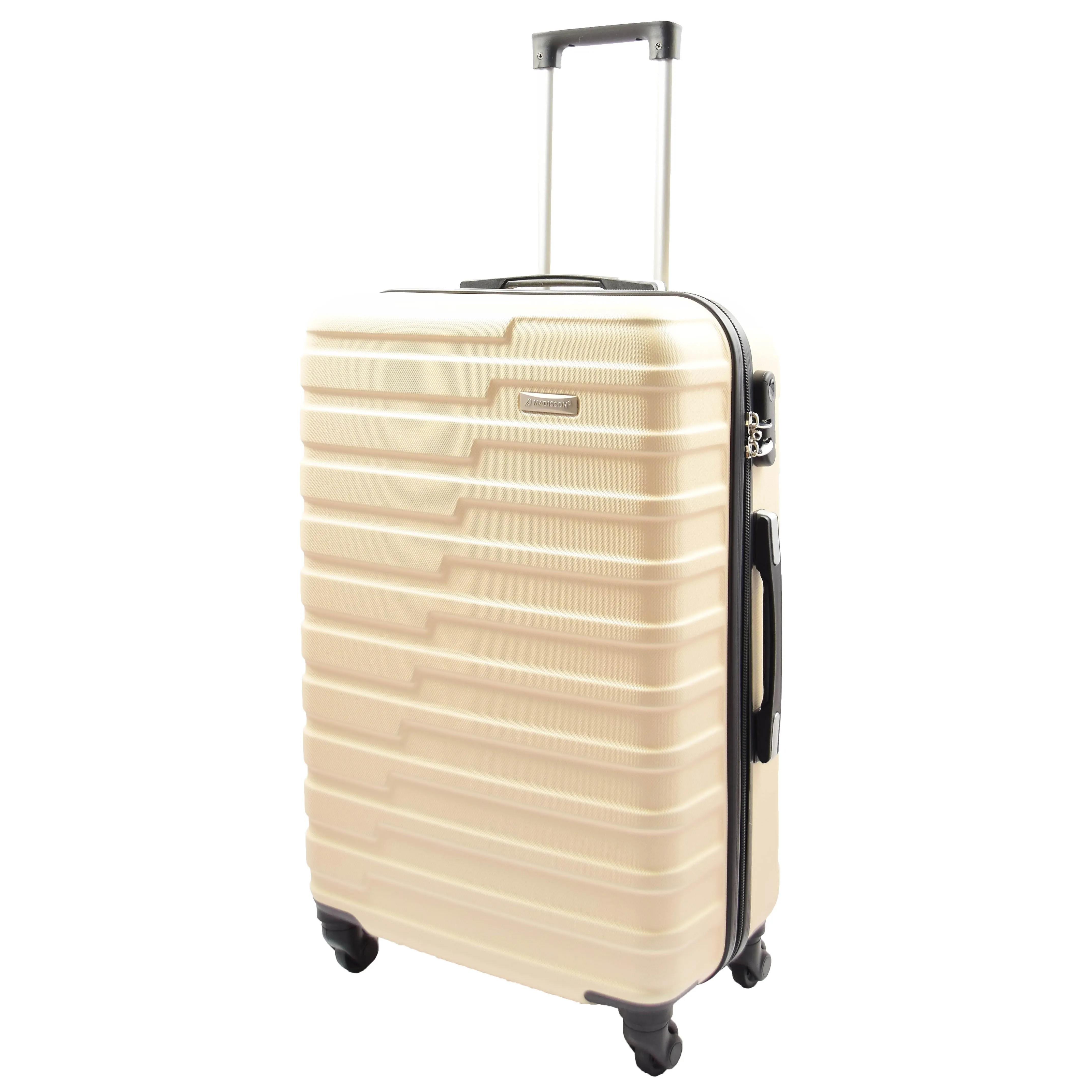 DR552 Hard Shell Four Wheel Suitcase Luggage Off White