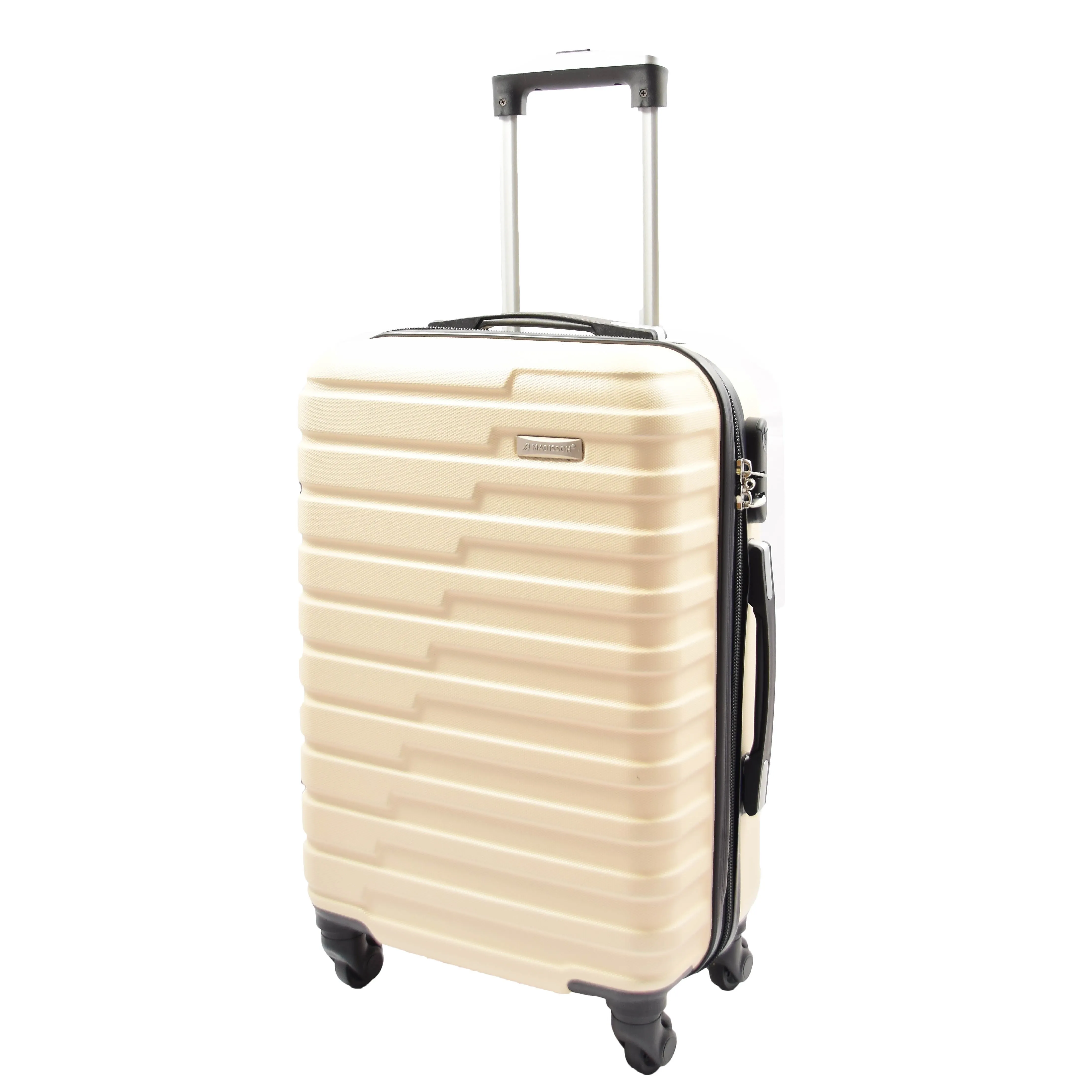 DR552 Hard Shell Four Wheel Suitcase Luggage Off White