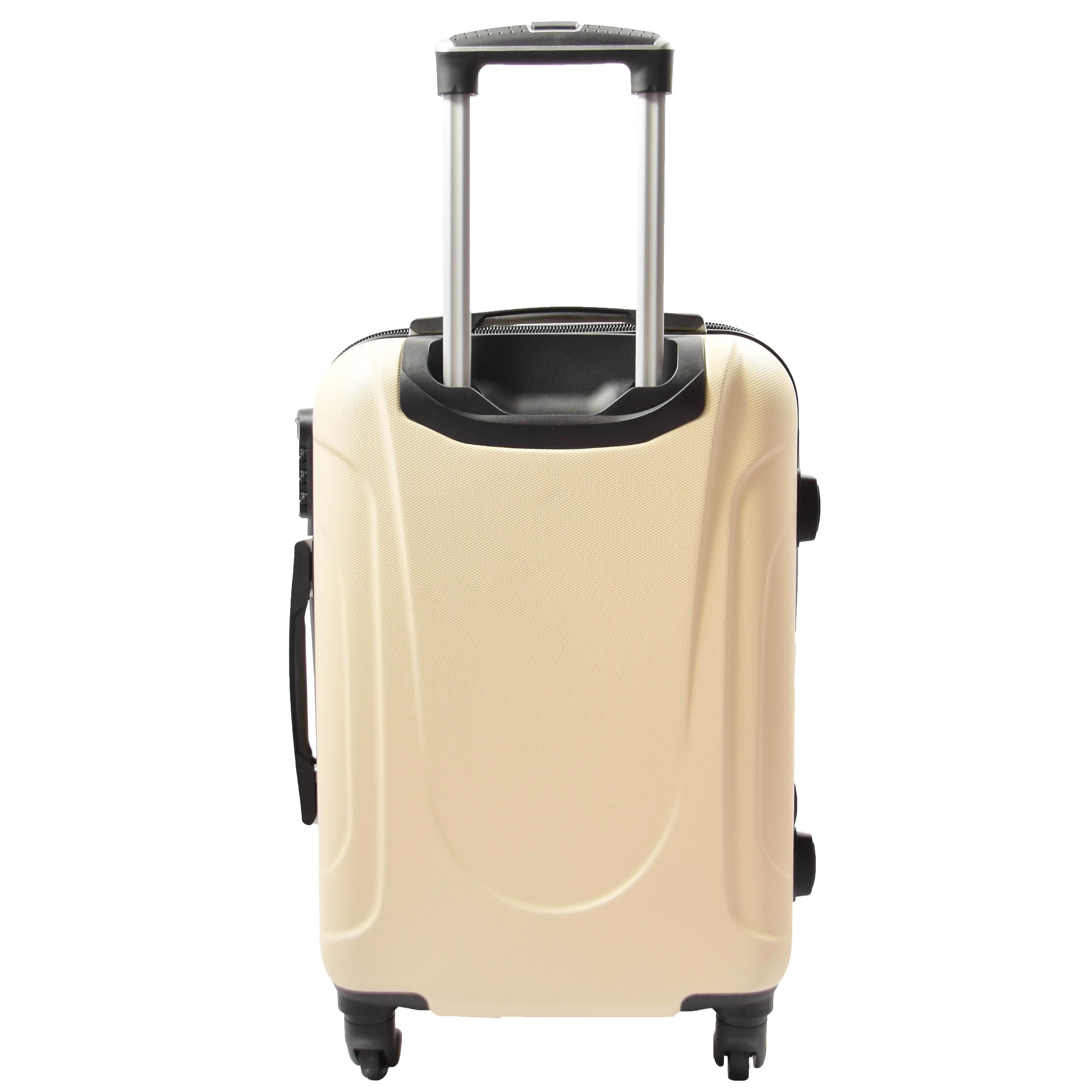 DR552 Hard Shell Four Wheel Suitcase Luggage Off White