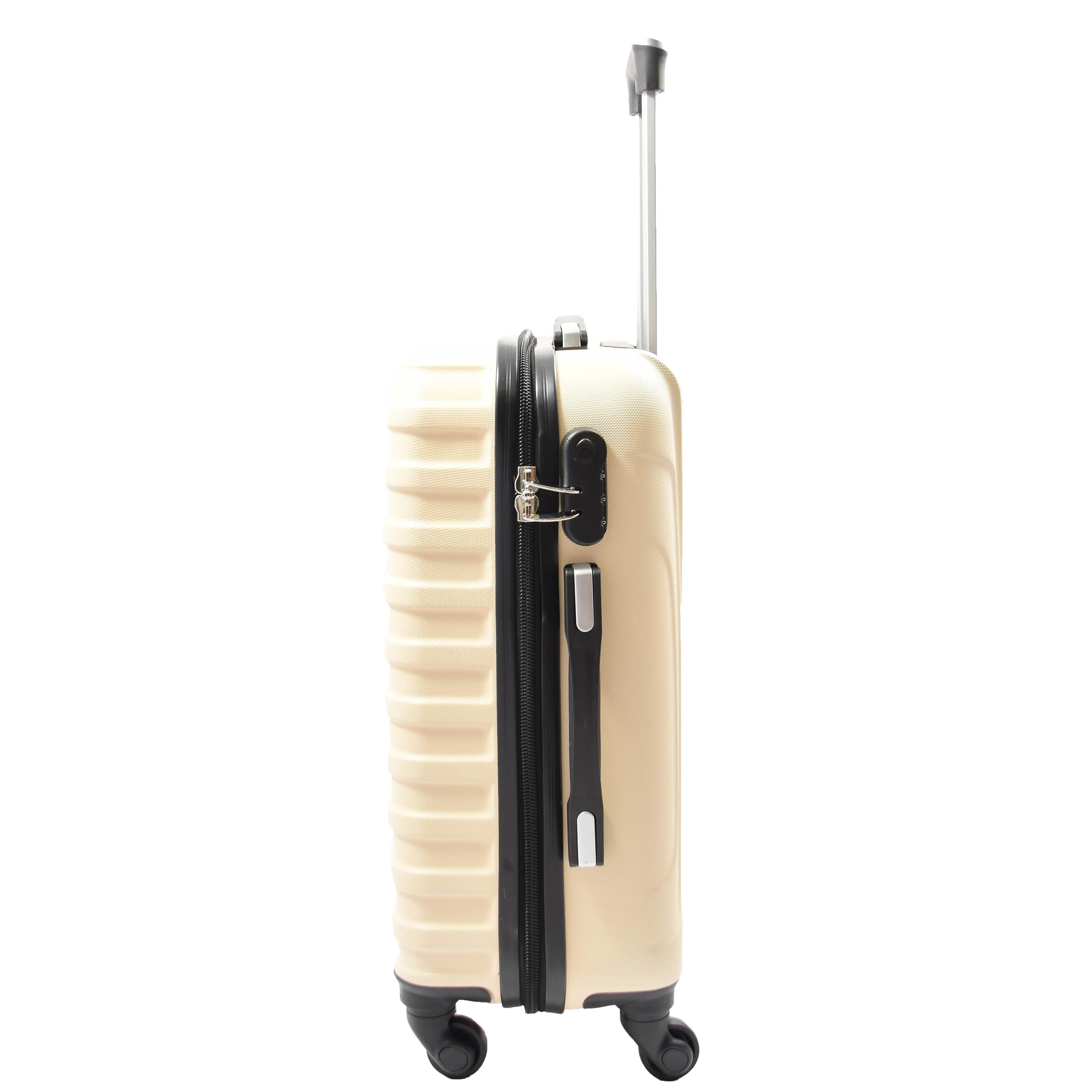 DR552 Hard Shell Four Wheel Suitcase Luggage Off White