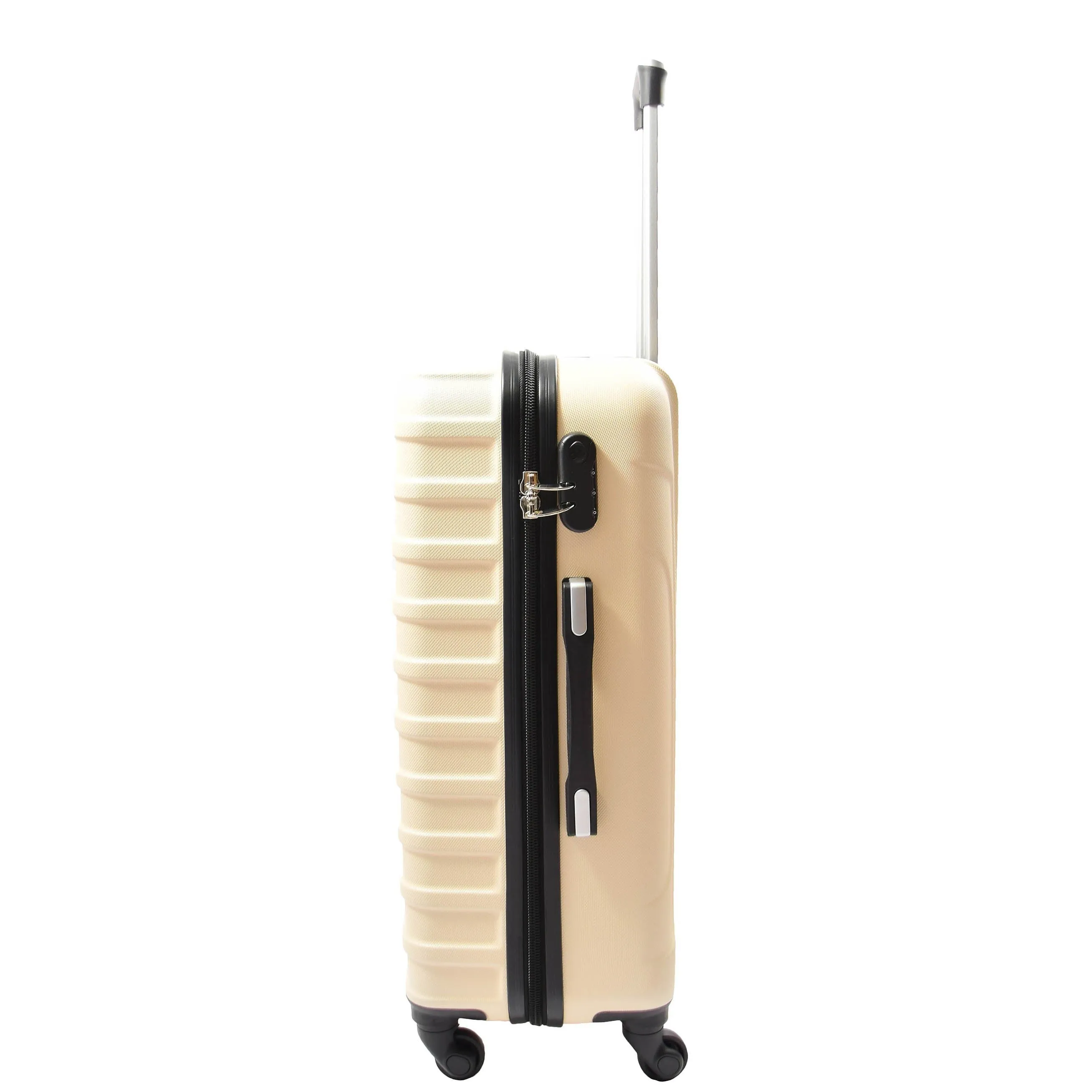 DR552 Hard Shell Four Wheel Suitcase Luggage Off White