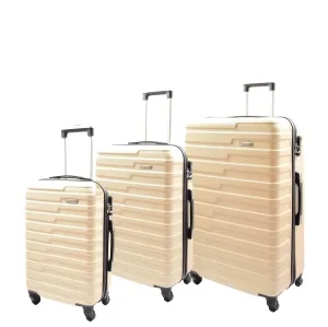 DR552 Hard Shell Four Wheel Suitcase Luggage Off White