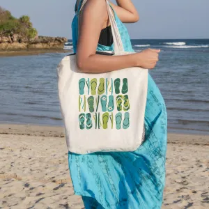 Flip Flop Frenzy Beach Tote