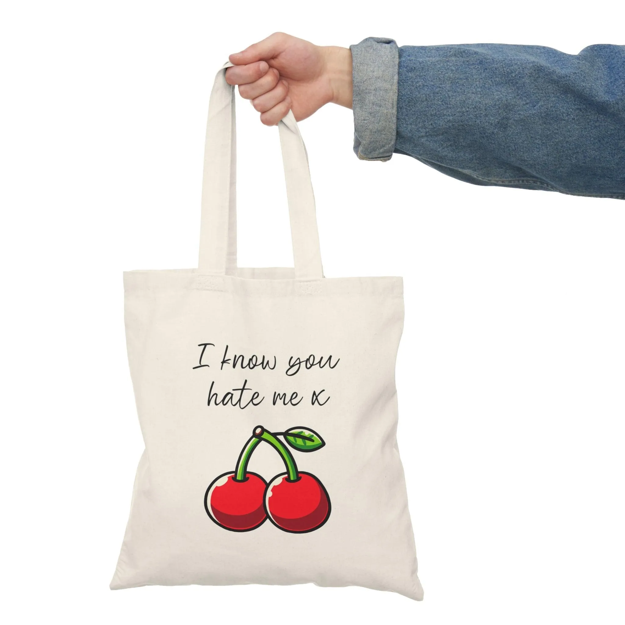 I Know you hate me x Tote bag