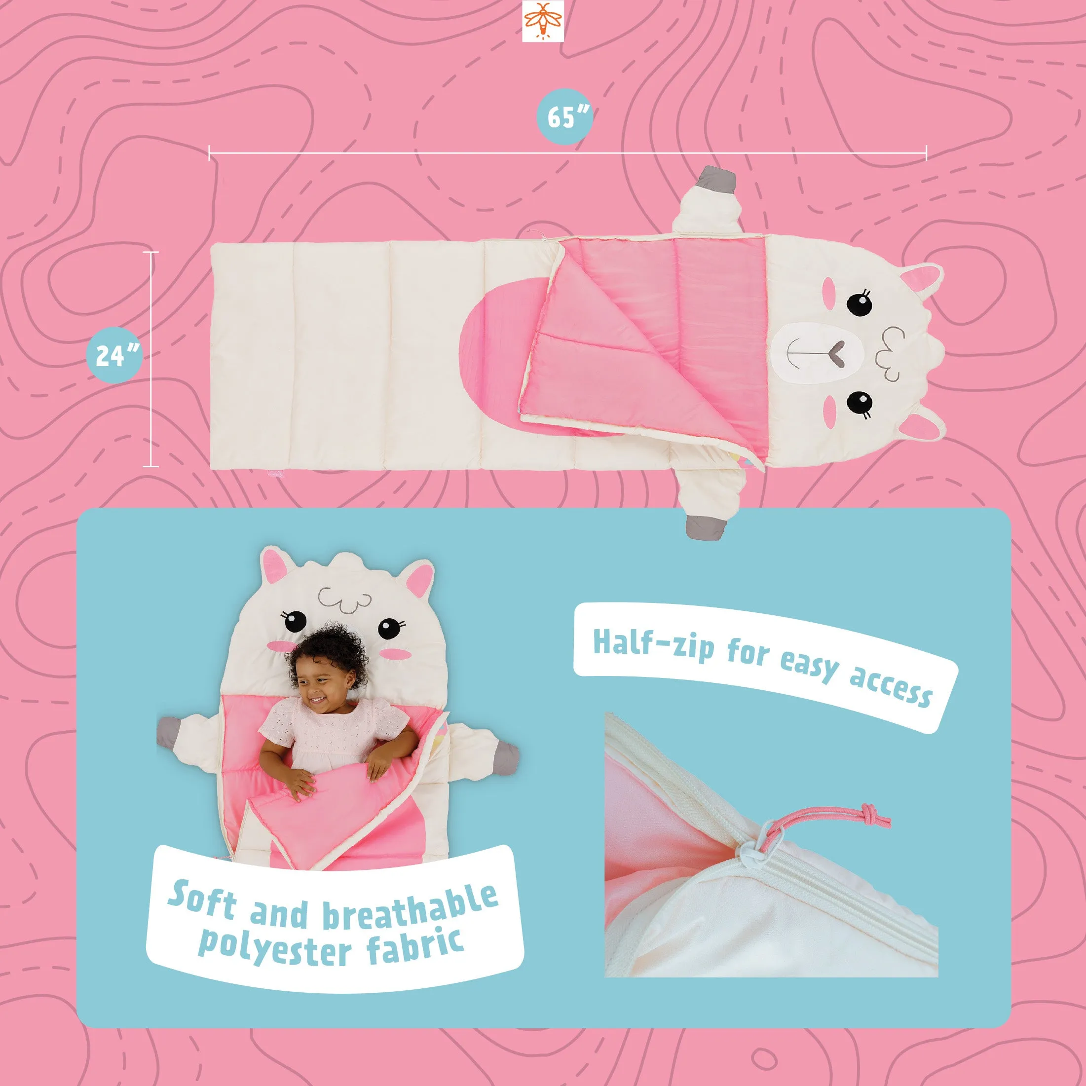 Izzie the Llama Kids' Camping Set