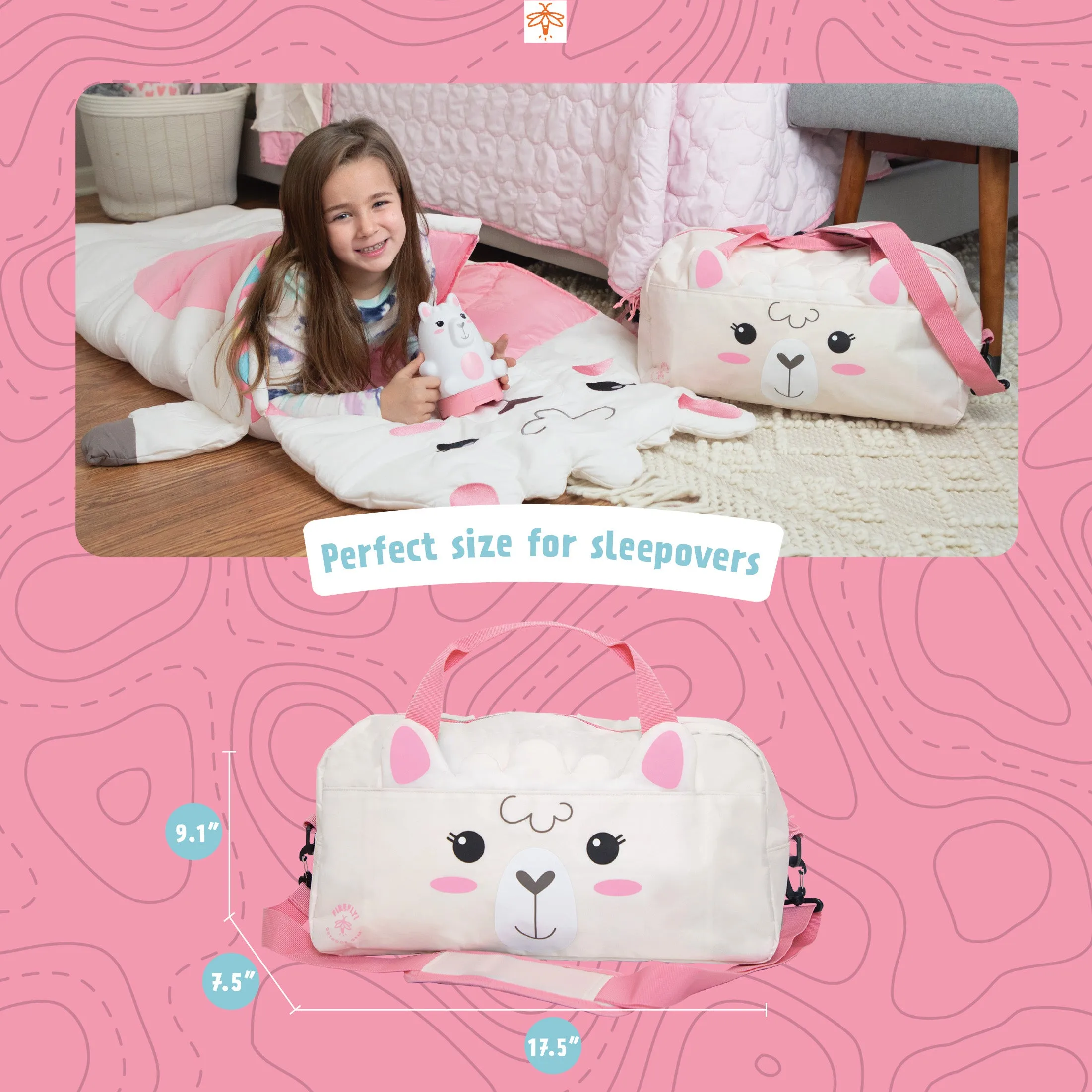Izzie the Llama Kids' Camping Set