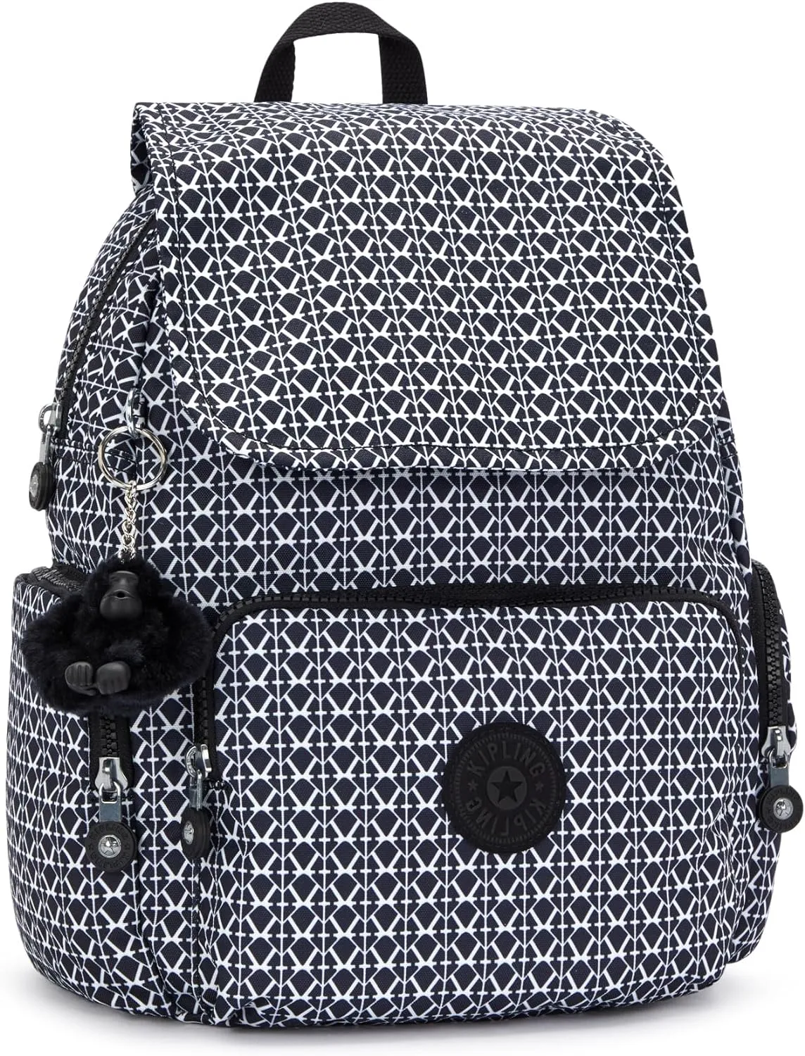 Kipling City Zip Small  Backpack Signature Print
