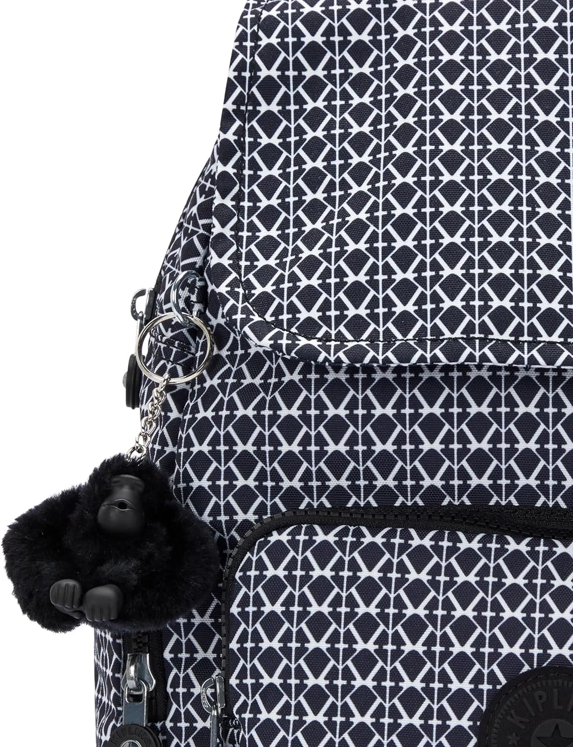 Kipling City Zip Small  Backpack Signature Print