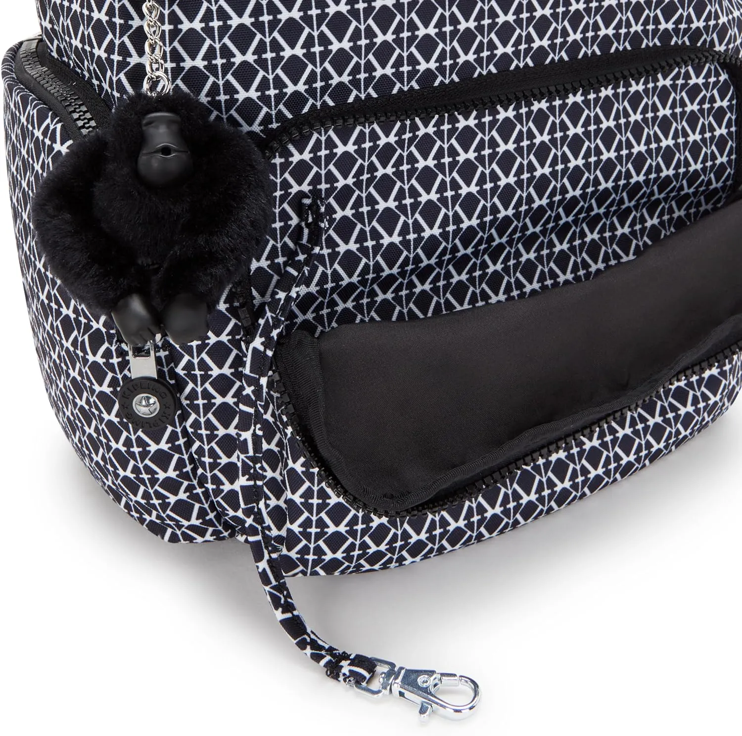 Kipling City Zip Small  Backpack Signature Print