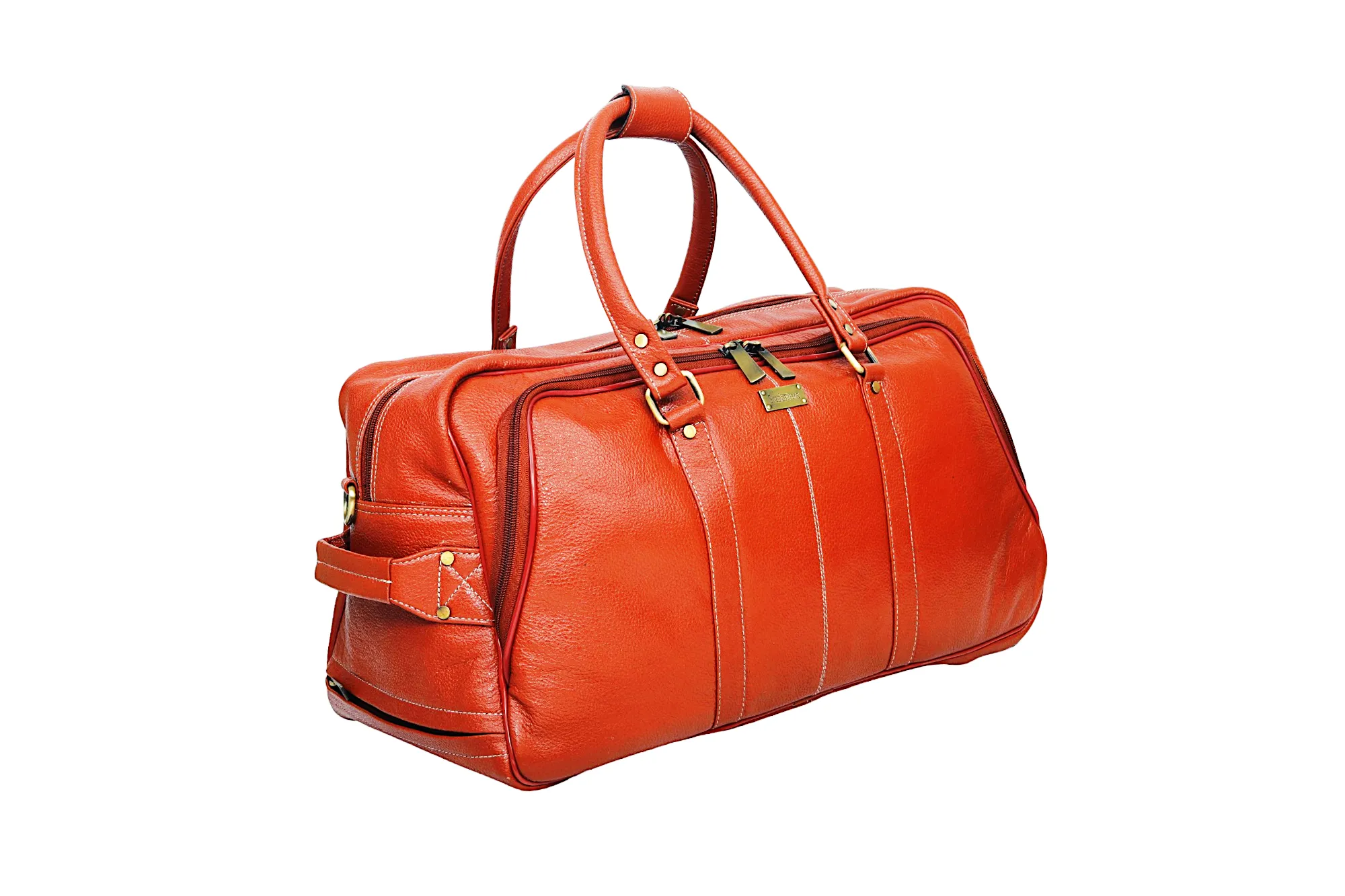 Leather Duffel Trolley Bag 36830