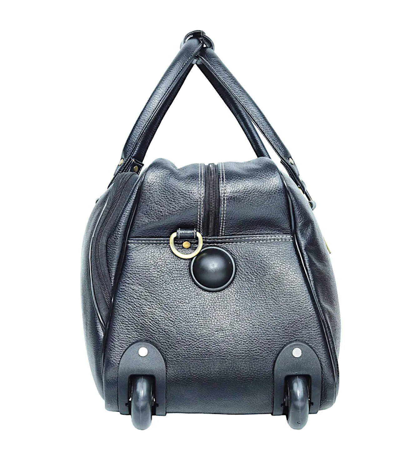 Leather Duffel Trolley Bag 36830