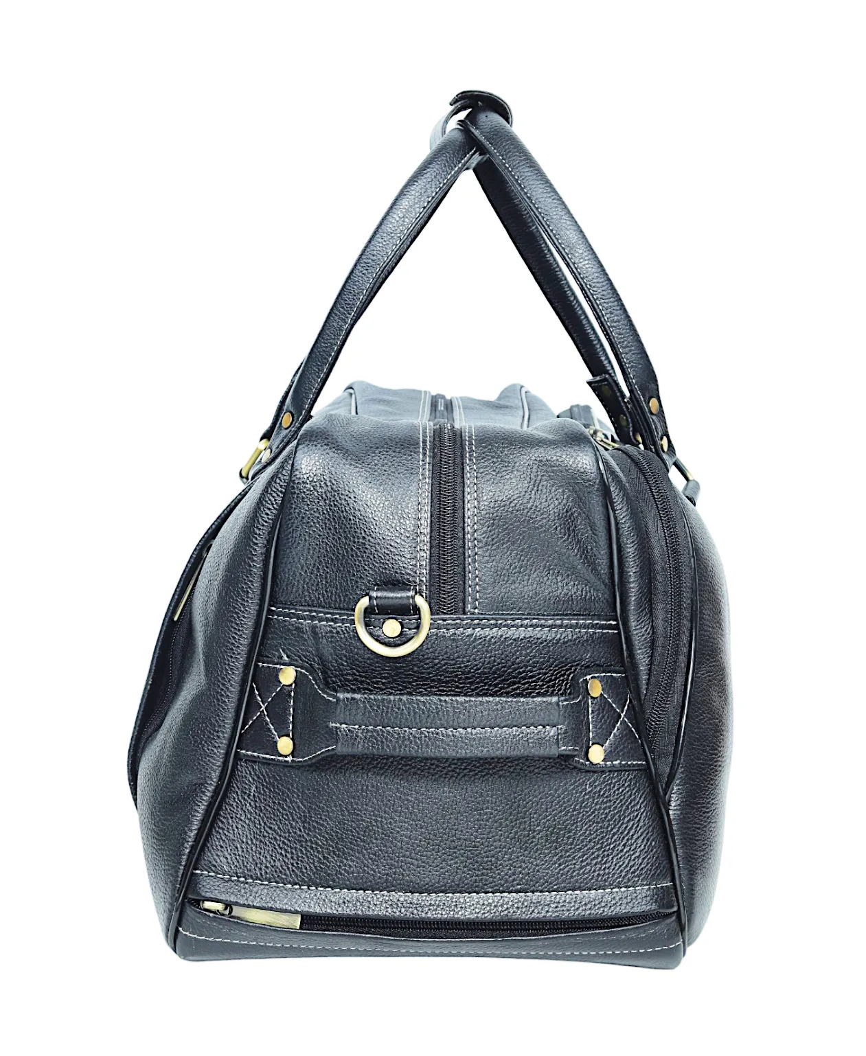 Leather Duffel Trolley Bag 36830