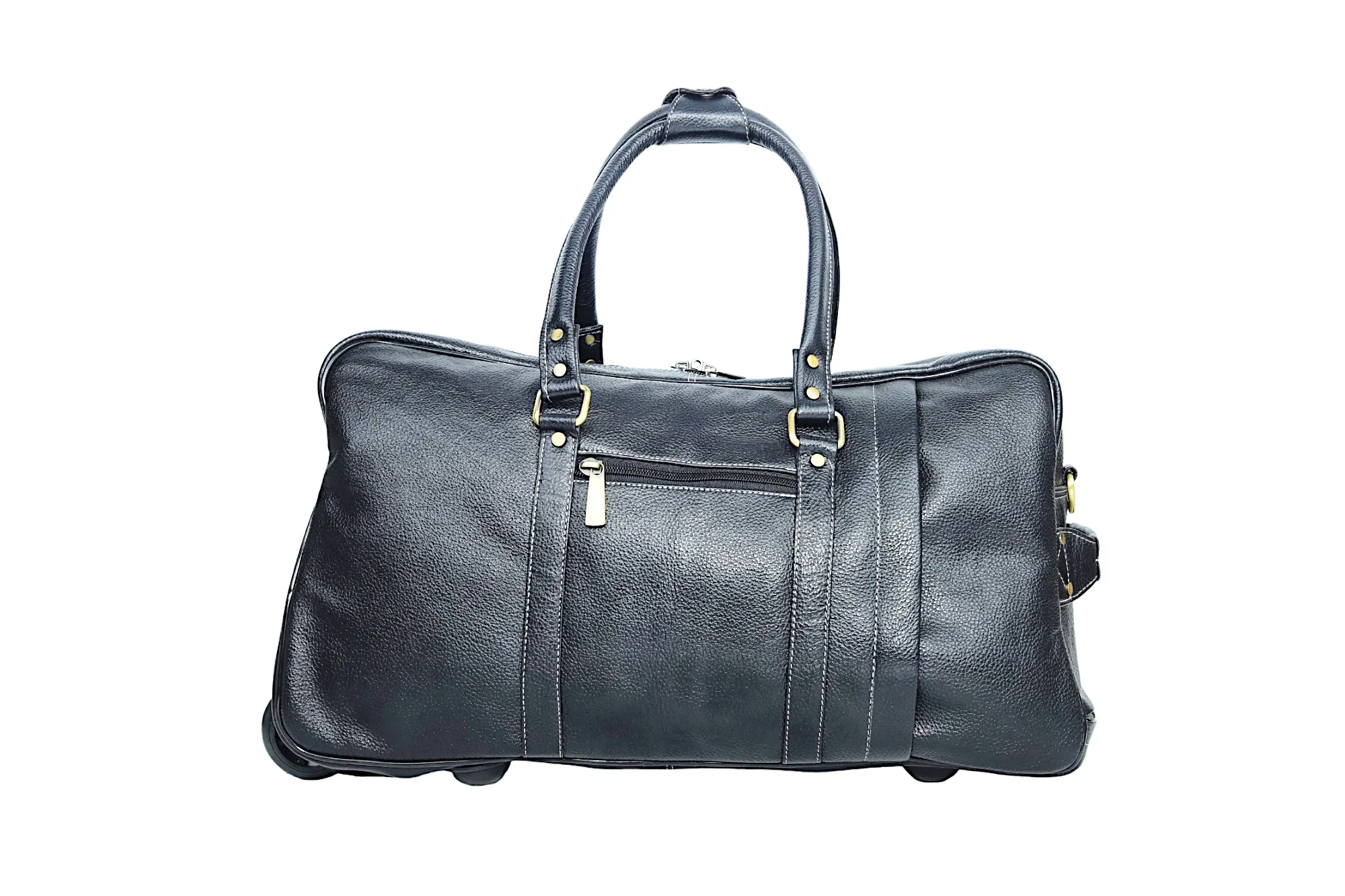 Leather Duffel Trolley Bag 36830