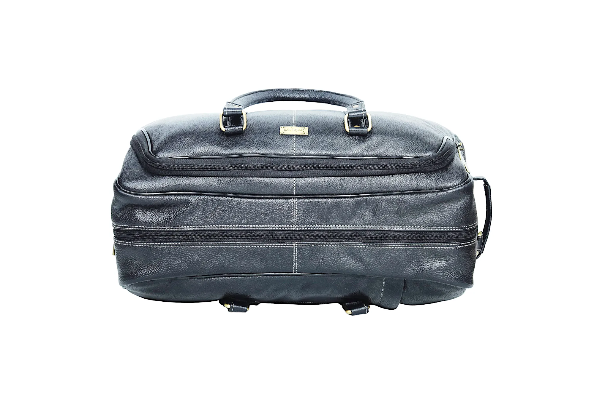 Leather Duffel Trolley Bag 36830