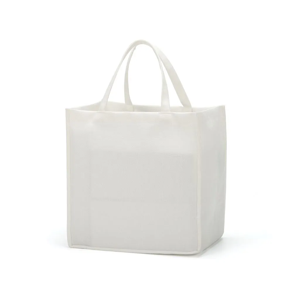 Linen Tote Bag White - 30 x 30 x 19 cm