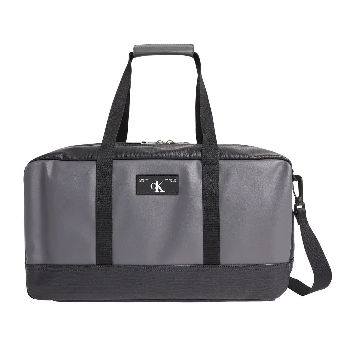 Mix Media Duffle Bag Black Multi
