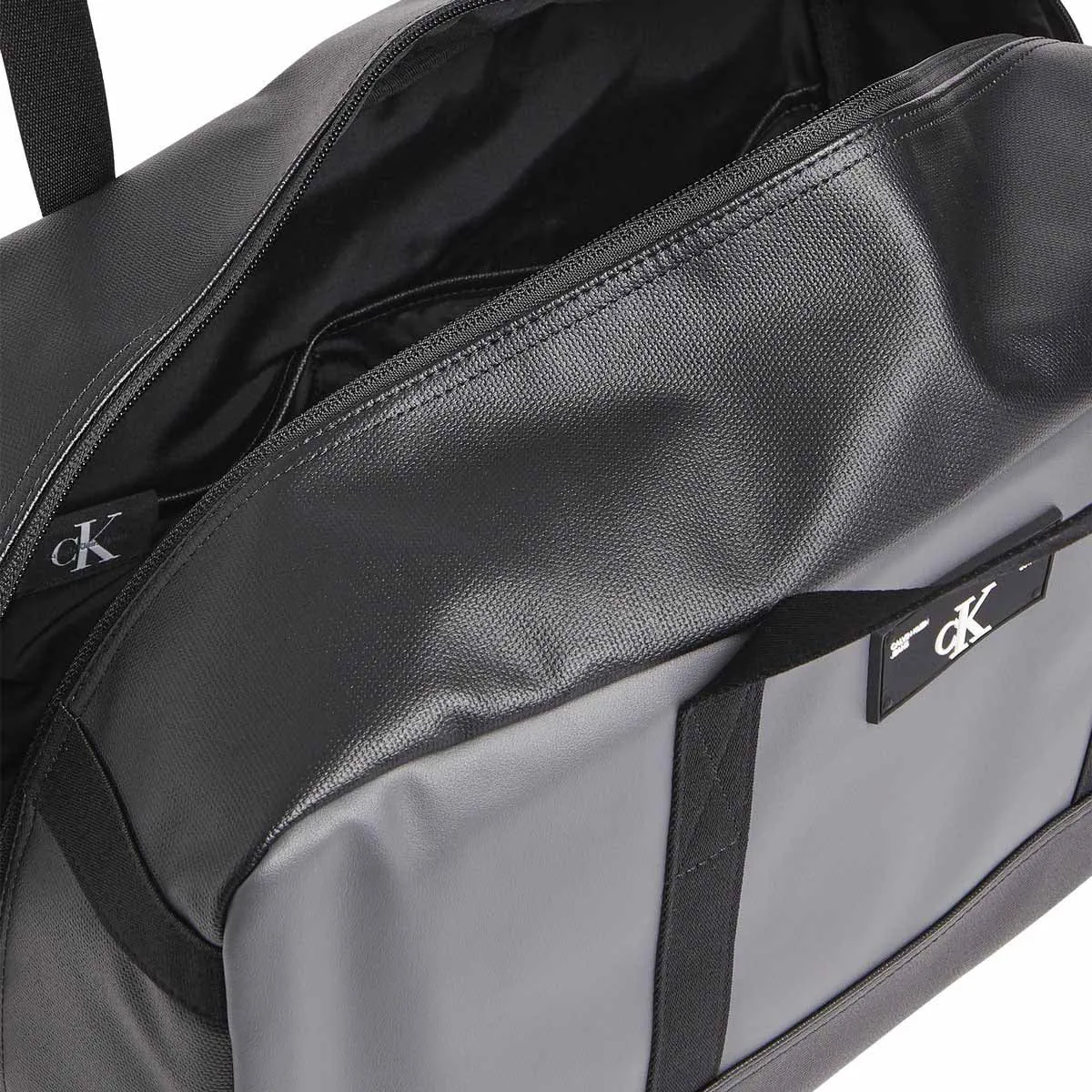 Mix Media Duffle Bag Black Multi