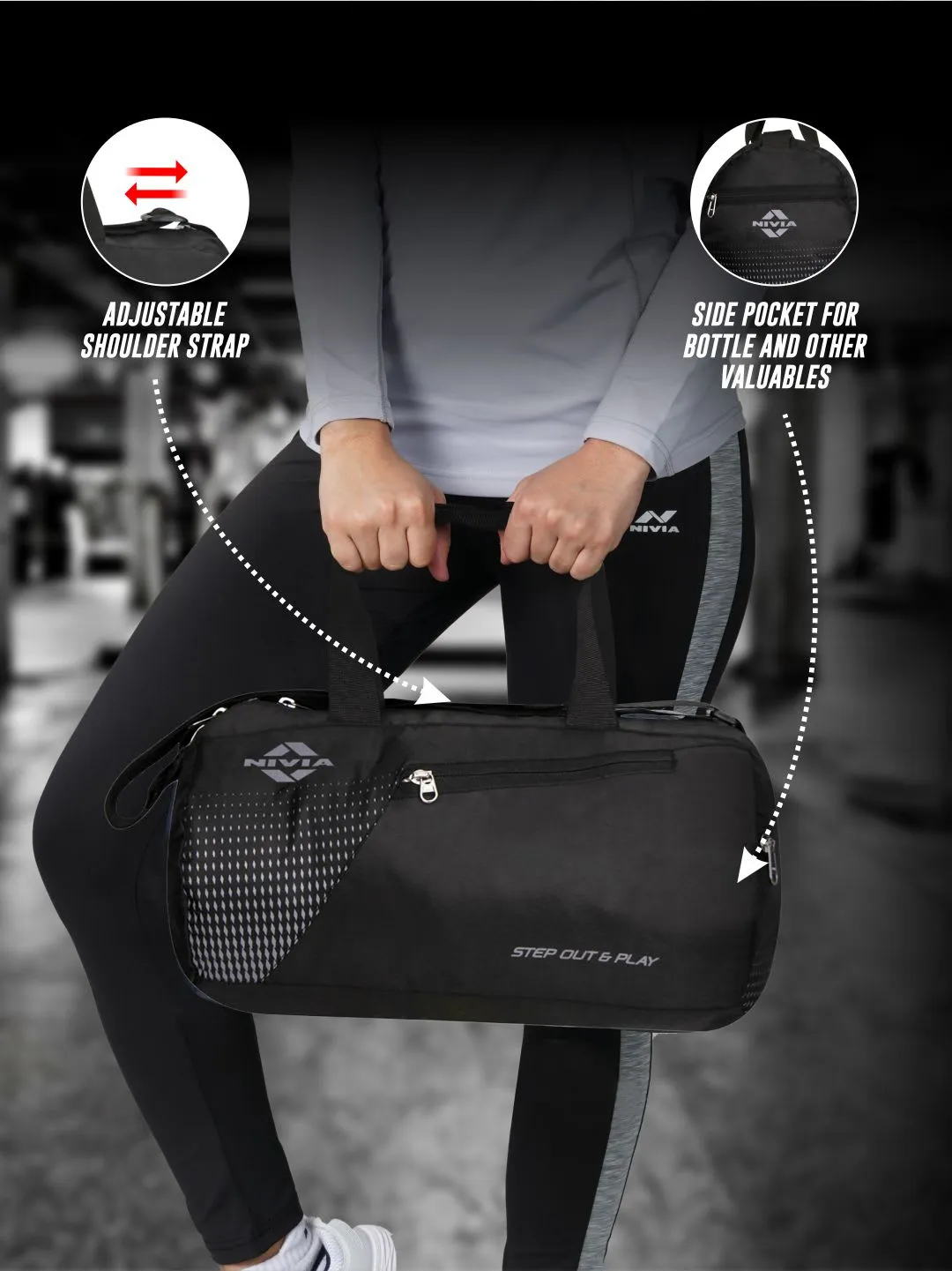 NIVIA Deflate Round  01 Bag 19.5L (Black)