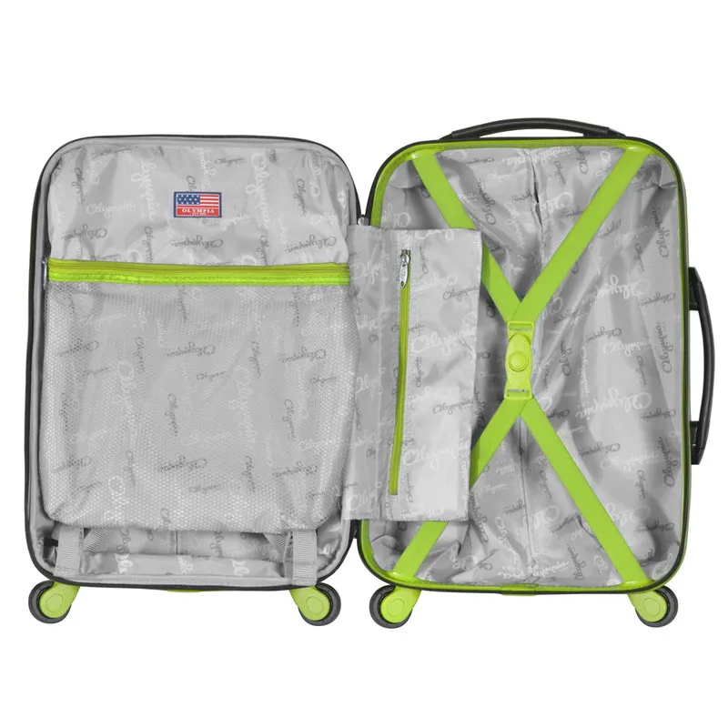 Olympia Apache II 21" Hardside Carry On Suitcase