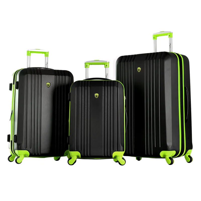 Olympia Apache II 3 Piece Hardside Spinner Luggage Set
