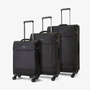 Paris Set of 3 Suitcases in Black