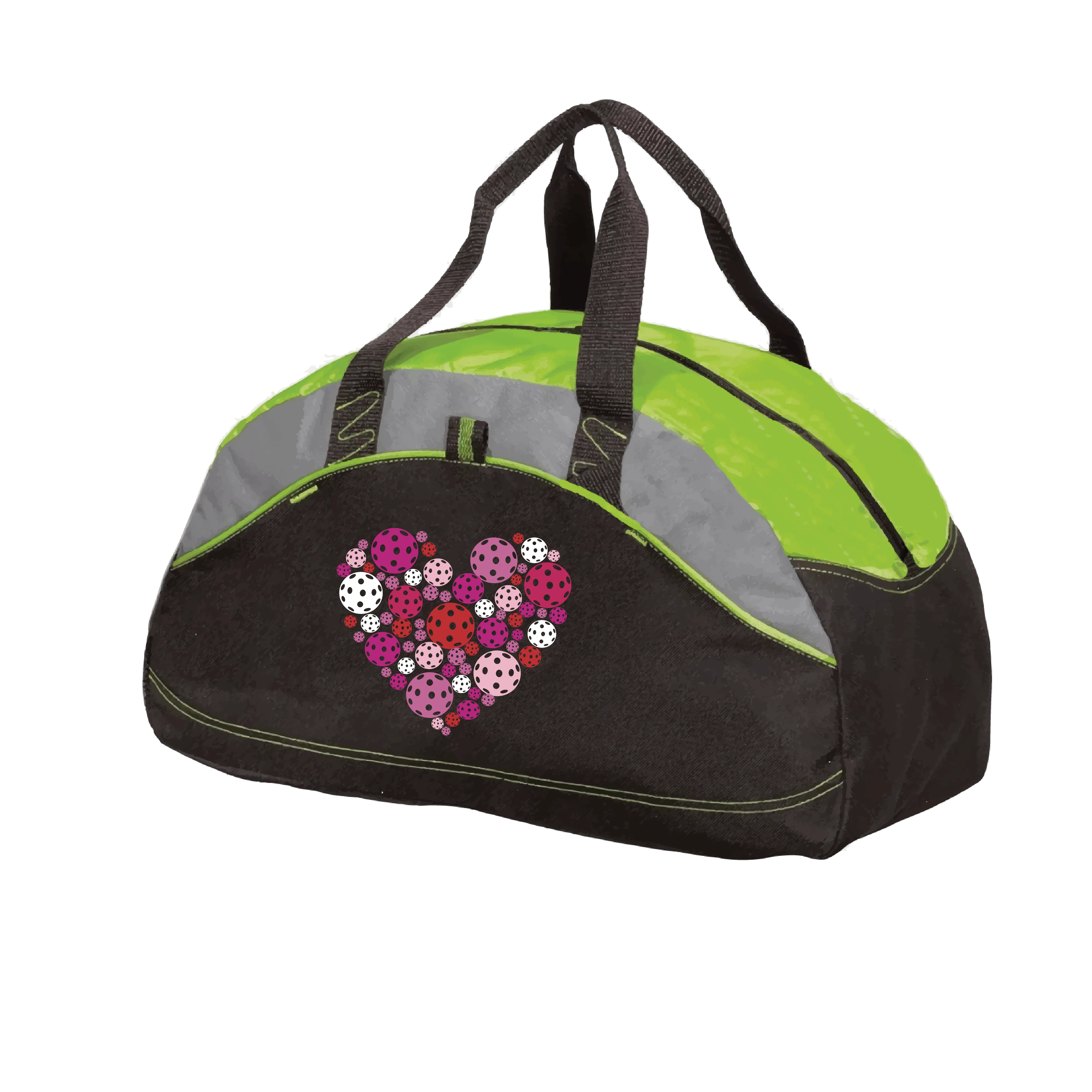 Pickleball Heart | Pickleball Sports Duffel | Medium Size Court Bag