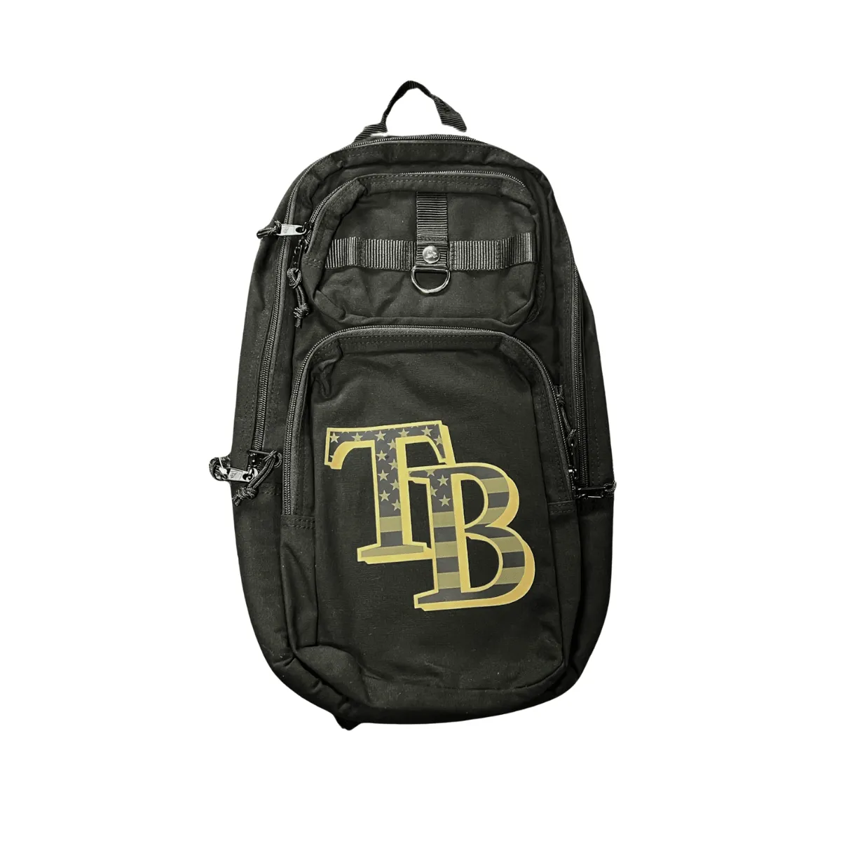 Rays New Era Black Armed Forces Slim Pack Backpack