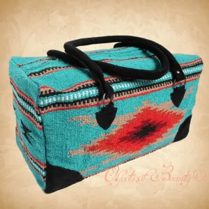 Star Quest Turquoise Woven Duffel | Yellowstone Spirit Southwestern Collection