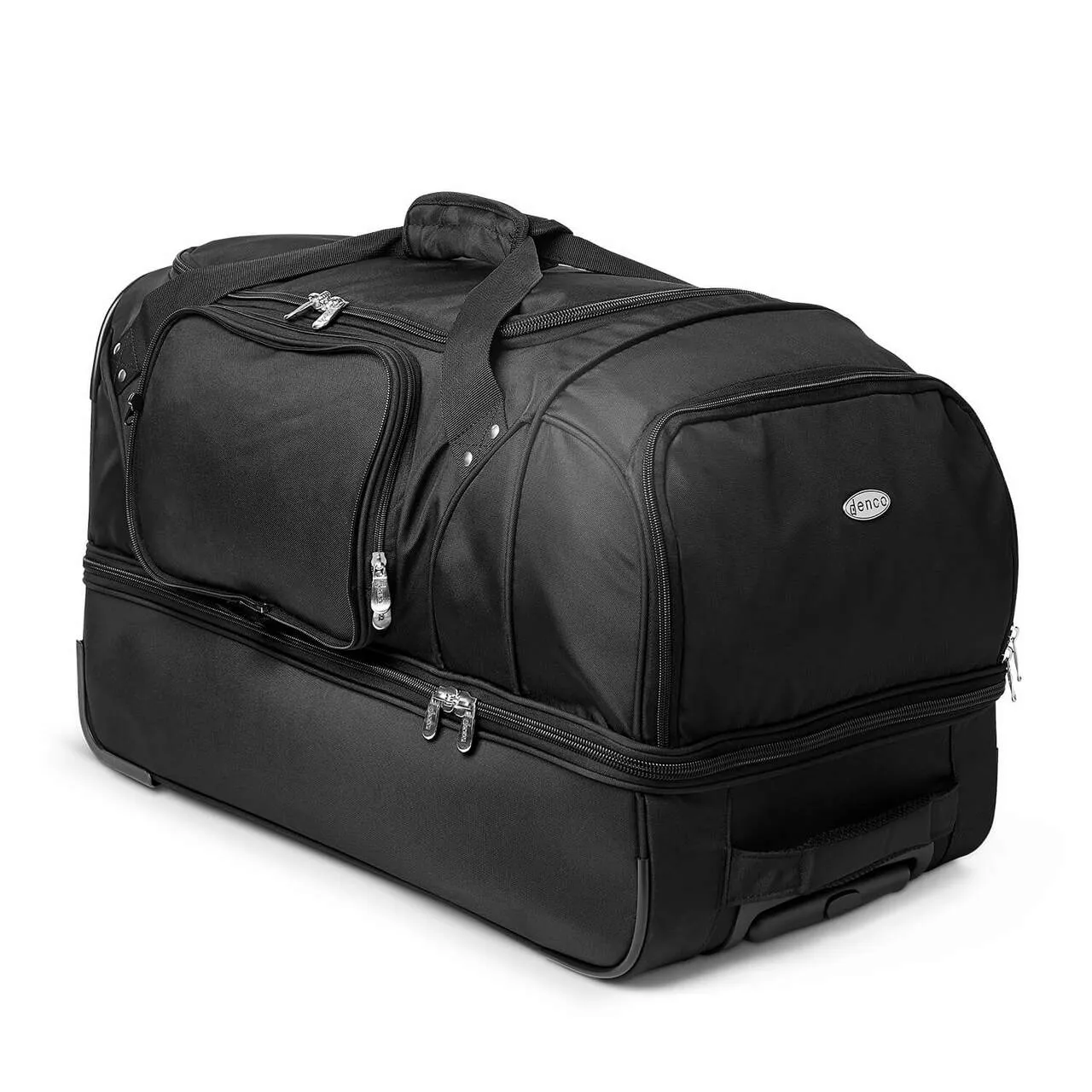 Utah Utes 27" Black Rolling Drop Bottom Duffel